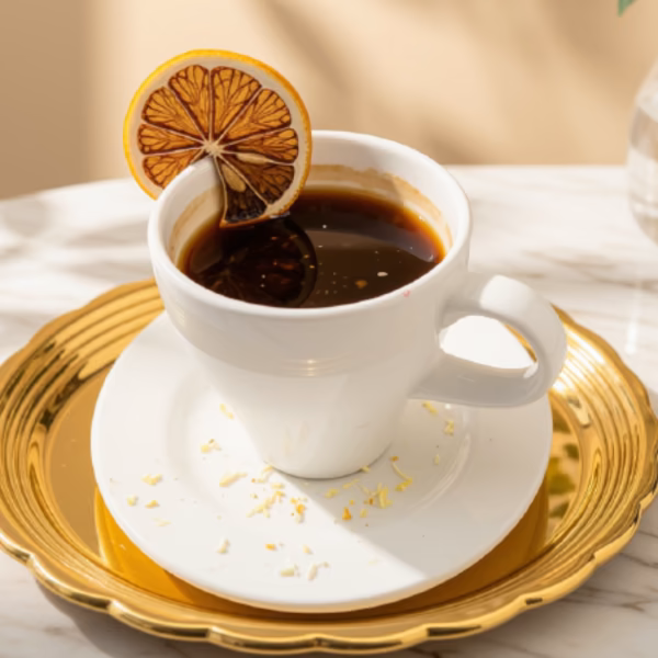 American Orange, bebida fría de la cafetería de Pastelería Dulcita en Bogotá
