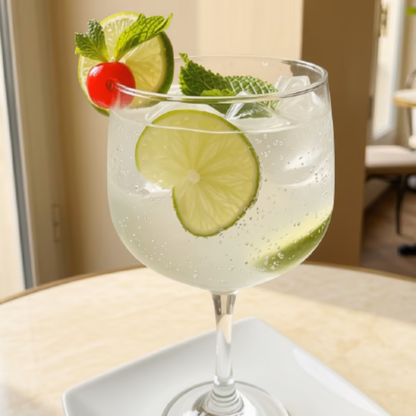 Coco mojito, mocktail de la cafetería de Pastelería Dulcita en Bogotá