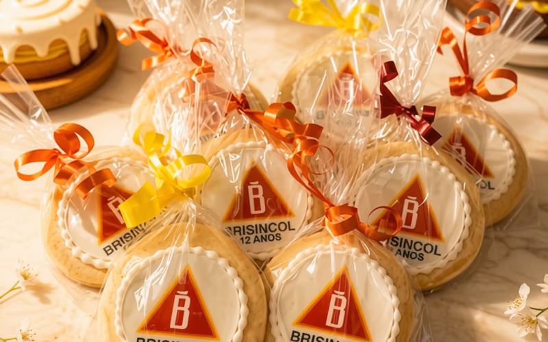 Galletas personalizadas para eventos institucionales de Pastelería Dulcita en Bogotá