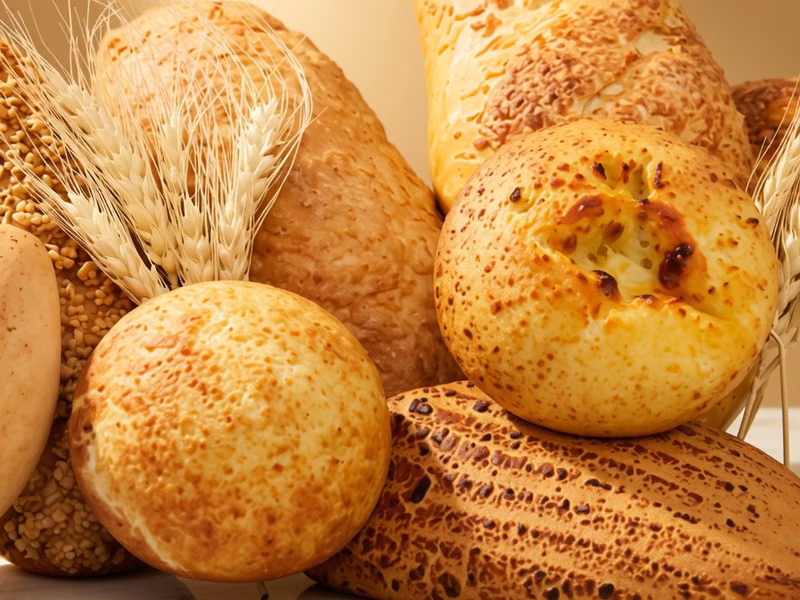 Pan artesanal del menú de panadería de Pastelería Dulcita en Bogotá