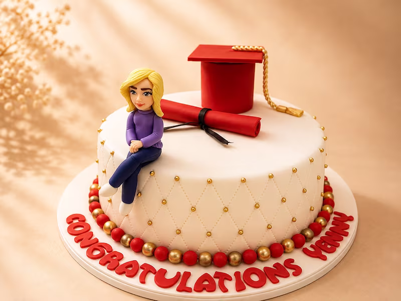 Torta de graduación personalizada en Bogotá — Pastelería Dulcita
