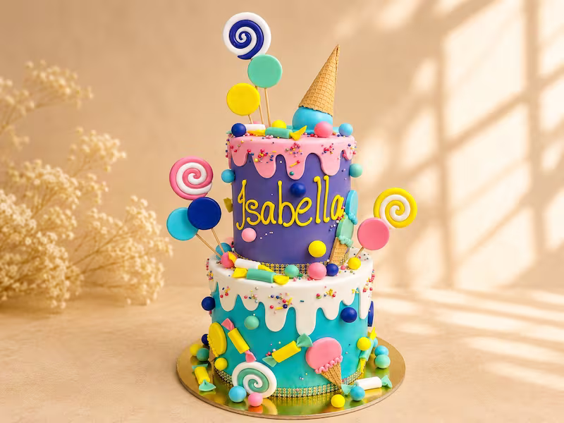 Torta personalizada para fiesta — Pastelería Dulcita