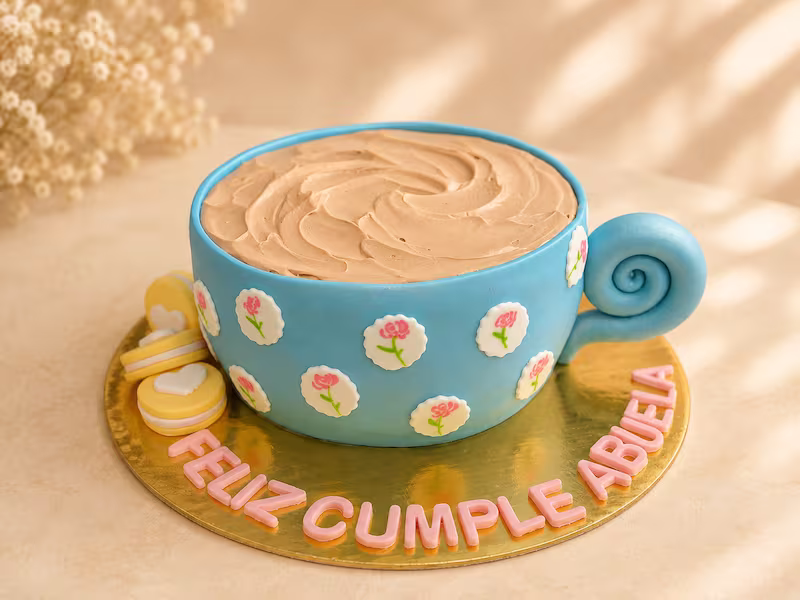 Torta personalizada para cafetería — Pastelería Dulcita